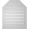Ekena Millwork Octagonal Top Surface Mount PVC Gable Vent w/ 2"W x 1-1/2"P Brickmould Frame, 22"W x 26"H GVPOT22X2602SF - alternate 5